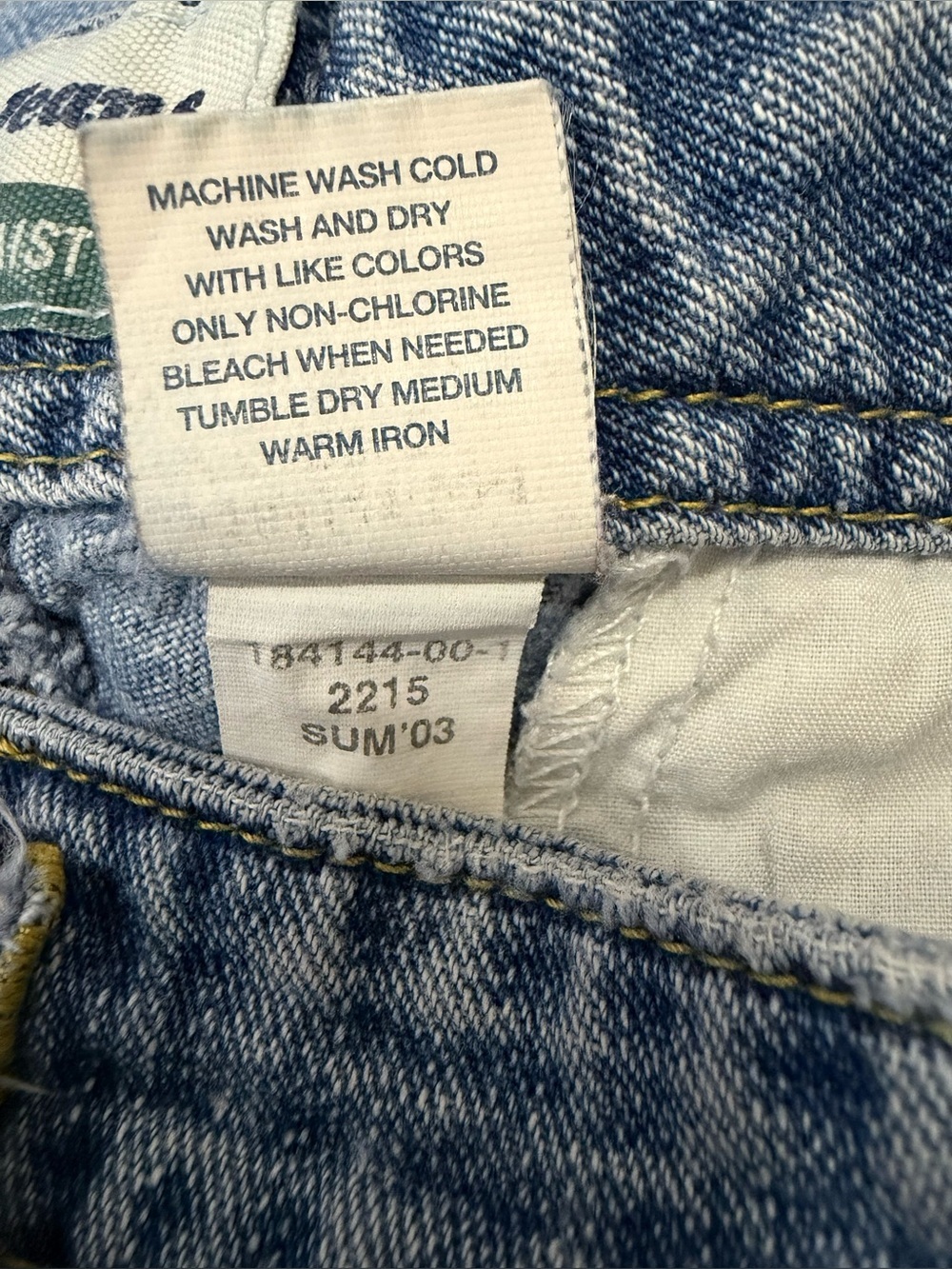 Vintage Y2K Old Navy Drawstring Wide Leg Crop Jeans Size 12 - Picture 4 of 4